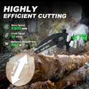 SOYUS 2-IN-1 Electric Pole Saws for Tree Trimming, 21V 6-Inch Mini Chainsaw with 2x2.0Ah Batteries, Tree Trimmer with Extension Pole for Thick Branches, Auto Oiling, 14FT MAX Reach