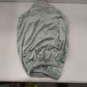 DUJUIKE Ottoman Covers Slipcover Square Ottoman Covers Protector for Footrest Foot Stool Furniture Stretch Comfortable Velvet with Elastic Bottom(Size S/Length&Width:13-18"/Height:15-18",Green)