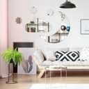 3 x 8 Pcs Flexible Mirror Reflective StickersNon Glass Safety Reflective Mirror, 12 x 12 in Self Adhesive Square Cuttable Acrylic Film Mirror for DIY Craft Home Wall Decoration