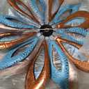 Outdoor Wind Spinner with Garden Stake 62.99" Metal Two-Way Wind Sculptures Solar Color Changing Lights Large Windmills for Garden,Patio,Yard,Lawn Decor Gifts Blade