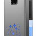 Dehumidifier, 95 OZ Water Tank Dehumidifiers for Home, 1000 sq. ft. Dehumidifier for Basement Bathroom Bedroom with Auto Shut Off, 7 Colors LED Light, Quiet Dehumidifiers with Sleep Mode, Grey