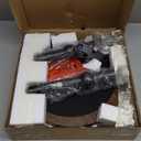 Drink Table, Small Round Side Table for Small Spaces, Modern Accent Round End Tables with Metal Leg, Thickened Wood Pedestal Coffee Tables for Living Room, Bedroom, Narrow Corners,Sofa Couch (Rustic Brown)