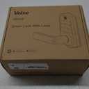 Veise VE019 Fingerprint Smart Lever Lock - APP Control, Keypad Door Lock with Handle, Keyless Entry for Front Door and Bedroom, Electronic Digital Knob, Remote Grant, IP55 Weatherproof, Satin Nickel