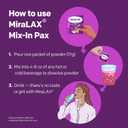 MiraLAX Gentle Constipation Relief Laxative Powder, Stool Softener with PEG 3350, No Harsh Side Effects, Single Dose Mix-In Pax with Mixing Stirrers, Travel Pack, 10 Dose