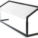 Carlisle FoodService Products Buffet Bar Adjustable Sneeze Guard for Catering, Buffets, Restaurants, Plastic, 48 x 12.44 x 32 Inches, Black