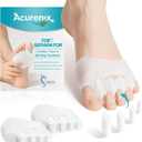 Toe Separators & Spacers for Men and Women, 4 PCS Bunion Corrector for Big Toe Men, Upgraded Gel Metatarsal Pads, Ball of Foot Cushion, Gentle Toe Alignment for Hammer Toe & Bunions, Yoga Toes
