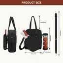 Women's Pickleball Bag with Ball Bag, Waterproof Pickle Ball Bag Tote Shoulder Bag