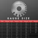 YESWELDER Round Dual Sided Metal Sheet Gage & Metal Sheet Thickness Gauge 2pcs Stainless Steel Wire Welding Gauge 2-Packs