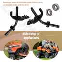 532403087 532403088 Front Axle Steering Spindles & Front Wheel Bearing RH/LH 596873701 596873601 Compatible with Craftsman Poulan Husqvarna Replace 403087 194743 403088 194744
