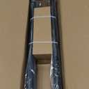 Oneach Black Curtain Rods for Windows 72 to 144 Inch, 7/8" Adjustable Heavy Duty Decorative Drapery Rods with Round Netted Texture Finials (Pack of 1, 36 to 150 Inch)