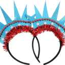 Amosfun Statue of Liberty Crown Headband Lightweight Party Hair Accessories for Independence Day Celebration Photo Props (S)