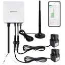 WiFi Energy Monitor with 2 * 200A Clamps, Real-Time Electricity Tracking, Smart Home Power Management, WiFi Meter Solar/Net Metering, Home Energy Automation and Control
