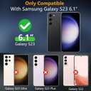 SPIDERCASE Designed for Samsung Galaxy S23 Case Waterproof,Built-in Screen & Camera Lens Protector[IP68 Underwater][Military Grade Shockproof] Full Body Protection Phone Case,Purple/Clear