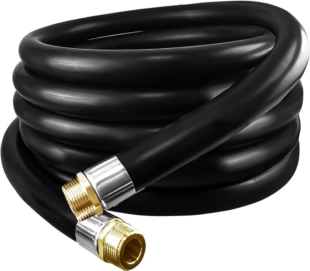 3/4 Inch NPT Fuel Transfer Hose, 20FT Farm Hose for Diesel, Gasoline, Kerosene & Biodiesel, 20 Feet Pump Tank Tube for Fuel Transfer