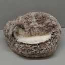 Calming Dog Beds & Cat Cave Bed with Hooded Cover,Removable Washable Round Beds for Small Medium Pets,Anti-Slip Faux Fur Fluffy Coved Bed for Improved Sleep,Fits up to 15/25 lbs (Small,20"x20") (Coffee)