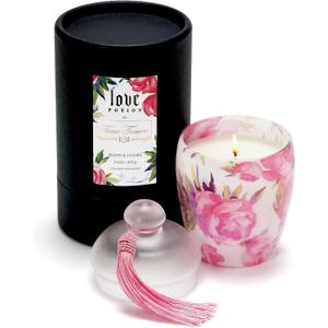 Luxury Love Candle Gifts for Women - Peony & Lychee Scented - Natural Soy Coconut Wax Blend - Elegantly Gift Packaged - 50-Hour Smoke-Free Burn Time