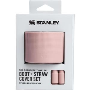 STANLEY Quencher Boot and Straw Cover Cap | Anti-Slip Silicone Protector for Tumbler with Handle | Accessory Set for Stainless Steel Drinking Cup | BPA-Free (Pink Dusk)
