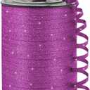 KMER LIFE Purple Glitter Curling Ribbon, 1/5" Wide x 500 Yards Christmas Curling Ribbons for Gift Wrapping, Party Decoration, Balloon String, Crafting, Balloon Ribbons for Florist Flower (1 Roll)