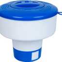 Pool Chlorine Floater for Pools Fits 3" Tablets, 7" Diameter Chlorine Tablet Floater with Adjustable Flow Vents Balanced Chemical Dispenser for hot tub/Spa Collapsible (Large)