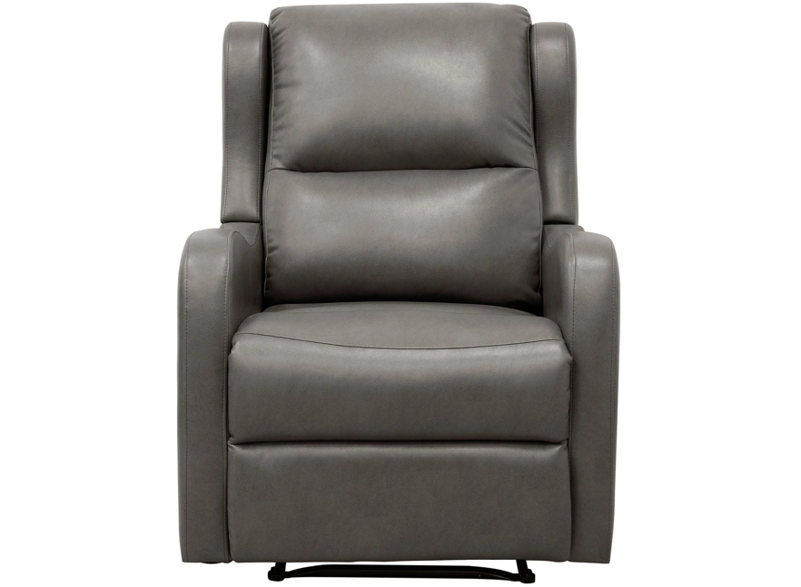 Rocker Recliner, Glider Rocking Chair, Nursing Chairs Swivel Glider Recliners with Soft Backrest, Leathaire Manual Reclining Sofa for Living Room Bedroom Apartment, Dark Brown