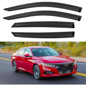 Window Visors Rain Guards for 2018-2023 Honda Accord, Out-Channel Window Vent Wind Deflectors Visors Shades for 18-23 Accord 19 20 21 22