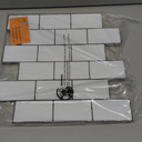 Art3d Peel and Stick Backsplash for Kitchen White Subway (10 Tiles, Thicker Design) (White With Black Grout)