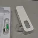 Smart Toothbrush Holder, Wall Mounted Toothbrush Holder with Toothpaste Dispenser, Drying Function and 3 Toothbrush Slots for Bathroom (White)