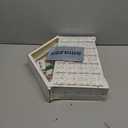 MorTime LED 24 Day Advent Calendar Decorated with Christmas Tree House and LED Lights, Lighted White Wooden Countdown to Christmas Calendar