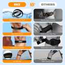 EKZ High-Elastic Silicone Patella Strap: Ergonomic Knee Band for Patellar Tendon Support, Pain Relief, Anti-Slip Design for Tendonitis, Running, Basketball, Jumping Sports, Unisex, 2-Pack (Black M)