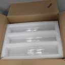 12 Pcs Hurricane Glass Candle Holders 2.5 x 14 Open Ended Tube Ribbed Shade Bottomless Chimney Cylinder Taper Candle Cover for Wedding Anniversary Table Centerpiece