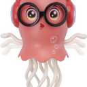 Dancing Octopus Toy with Music LED Lights, Jellyfish, Smart Obstacle Sensor, Interactive Gift for for 3 4 5 6 7 8 Year Old Kids Boy Girl (Pink)