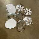 Sustainable Greetings Juvale Christmas Snowflake Swirl Decorations for Holiday Party Decor (Silver, 30 x 2 Pack) - Hanging Snowflake Decorations - Silver Party