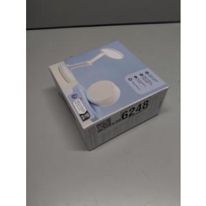 One Fire Cordless Desk Lamp,Dimmable Small Battery Powered Lights,3600mAh Rechargeable Wireless Table Lamp,Mini Lamp&Portable Light for Bed,Book Reading,Home for Small Spaces,Nail Light,Craft,Office (White)