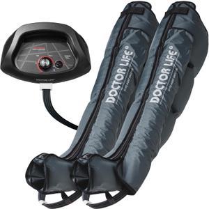 DOCTOR LIFE (FSA HSA Approved Sequential Air Compression Leg Massager : Device, Foot and Leg Recovery Boots - Improved Blood Circulation and Fast Sports Recovery (SP-1000, L)