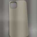 DOMAVER for iPhone 14 Plus Case, Phone Case for iPhone 14 Plus Liquid Silicone Soft Gel Rubber Microfiber Lining Cushion Cover Shockproof Protective -White