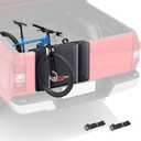 Tailgate Bike Pad, Widen Size Pickup Truck Tailgate Pad Carry 2 Mountain Bikes Protection Pad with Fixture Straps Reflective Strips Tool Pocket
