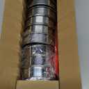 DATANYA 12Packs English Muffin Ring 3.15 Inch Crumpet Rings Stainless Steel Double Rolled Tart Rings, Round Metal Cooking Pastry Ring Molds for baking