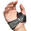 CMC Thumb Support Brace - with Firm Supportive Wrist Strap, Dual Density Thumb Brace Stabilizes CMC Joint, Pain Relief for Osteoarthritis for Women and Men (Black, Right Hand, L)