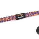SUNYA Archery Bow Wrist Sling, 550 Paracord Strap Comfortable on Hand.100% Full Grain Leather Yoke, Multiple Camo Colors.Fit Compound Bow Stabilizer & Recurve. (Lava 35)