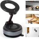 2025 Premium 360 Magnetic Car Phone Mount - Ultra-Strong Vacuum Suction for iPhone 16 Pro Max/Android - Foldable Adjustable Holder for Car/Truck/Gym/Home - Secure No-Slip Design (Black)