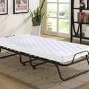 Quilted Cot Size Cotton Top Camp Mattress Pad, 30" X 75" X 10" (White)