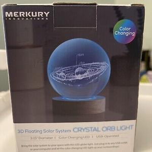 MK 3IN SOLAR SYSTEM GLASS ORB LIGHT