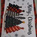 Christmas Placemats Set of 4 - Christmas Theme Placemats Double-Layered 12x18 Inches Decorative Washable Dinner Table Mats for Dinning Durable Xmas Themed Table Mats, Buffalo Plaid