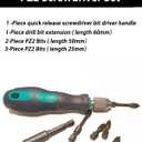 Pozidriv Screwdriver Set, PZ2 BitsDrill Bit Extension and Quick Release Bit Driver Handle for DIY or Repair