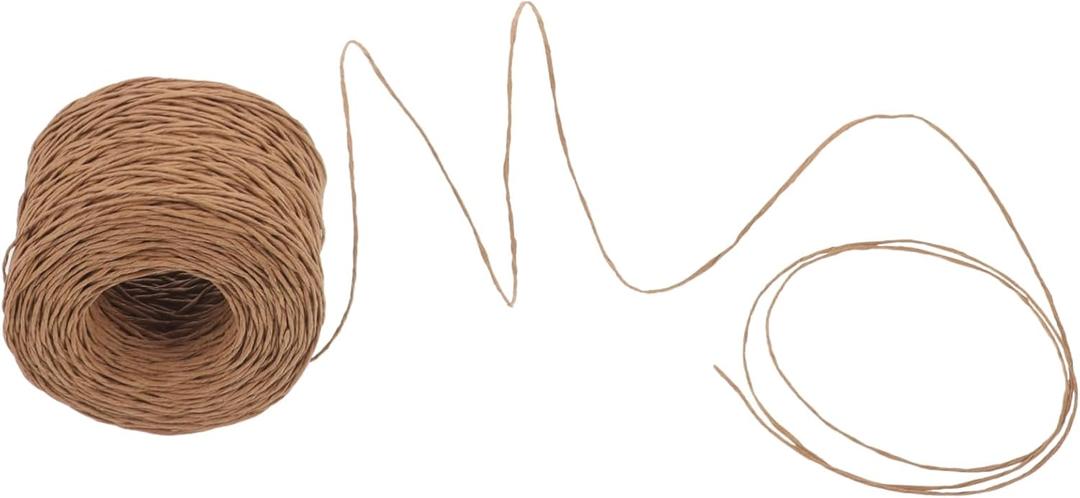 Veemoon Natural Paper Twine Rope Curly Twine for Wrapping Decorative Binding for Parties Craft Supplies