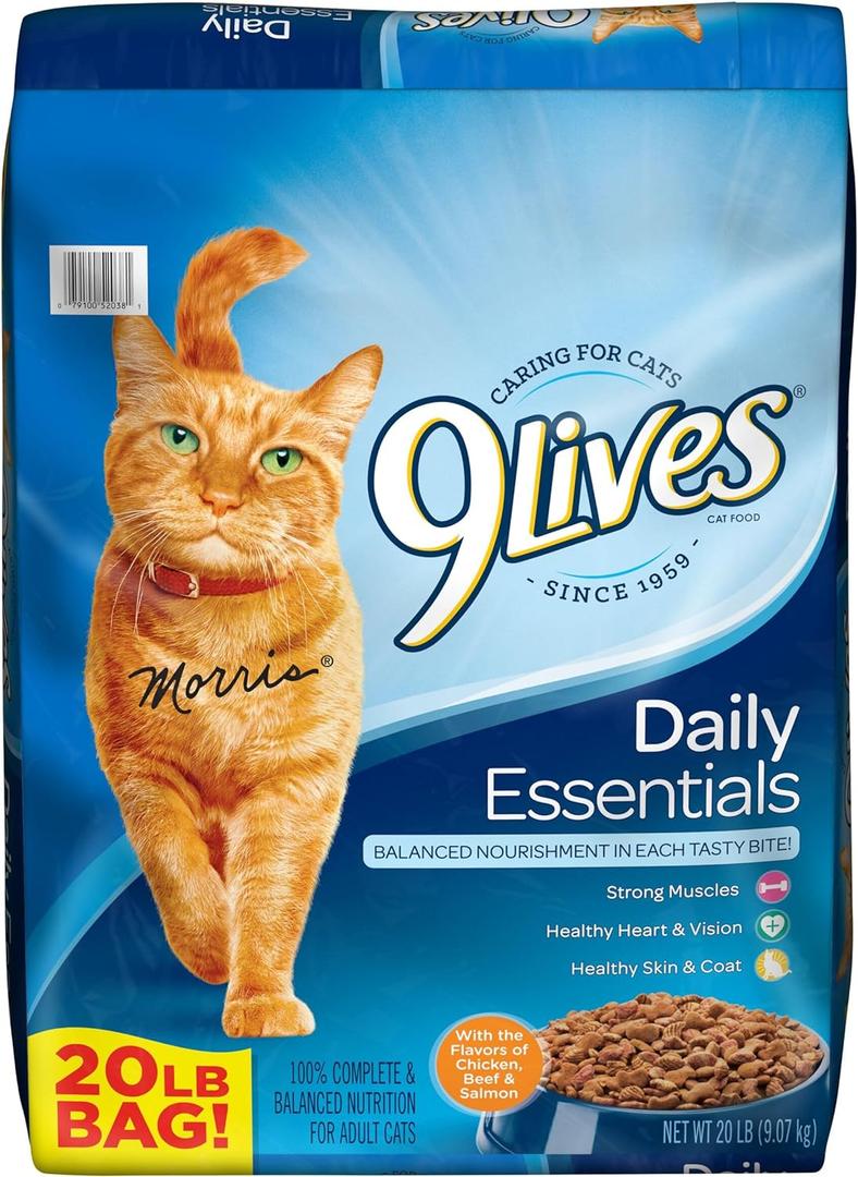 9Lives Daily Essentials Dry Cat Food, 20 Pound Bag