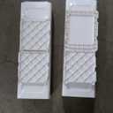 52.76" Tall Narrow Bathroom Storage Cabinet with Doors and Adjustable Shelves Plastic Slim Bathroom Storage Organizers Small Space Saver for Laundry Room Dorm Kitchen Quick Assembly, White