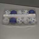 The Dreidel Company 10 Mini Round Lantern Hanukkah String Lights 9' Ft. Long, Pre-Assemble LED Battery Powered 3" Inch Orb (Single)