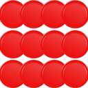 Coopay 3 1/4 Inches Air Hockey Pucks 12 Pack Full Size Heavy Replacement Pucks for Game Tables Equipment Accessories (Red)
