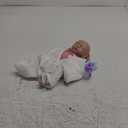 Vollence 12 inch Eyes Closed Silicone Baby Dolls Lifelike Real Sleeping Babies with Feeding Accessories for Children Gifts - Girl